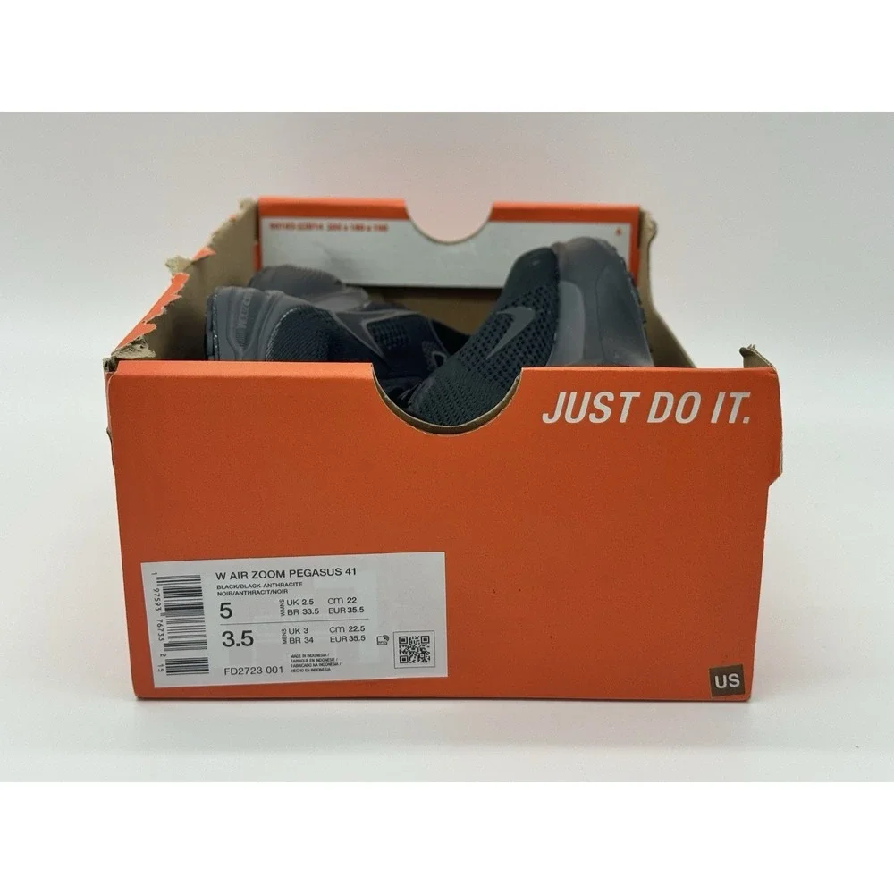 Nike Women's Air Zoom Pegasus 41 Black Anthracite Size 5 FD2723 001‎